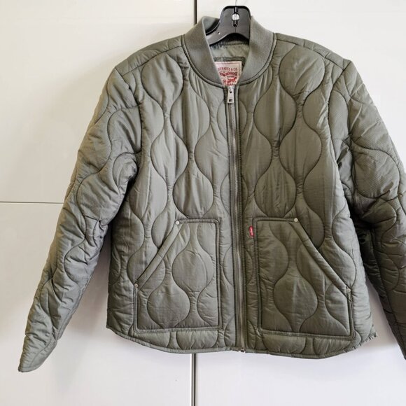 NWOT Levi's Khaki  Onion Quilted Liner Jacket - Picture 4 of 16